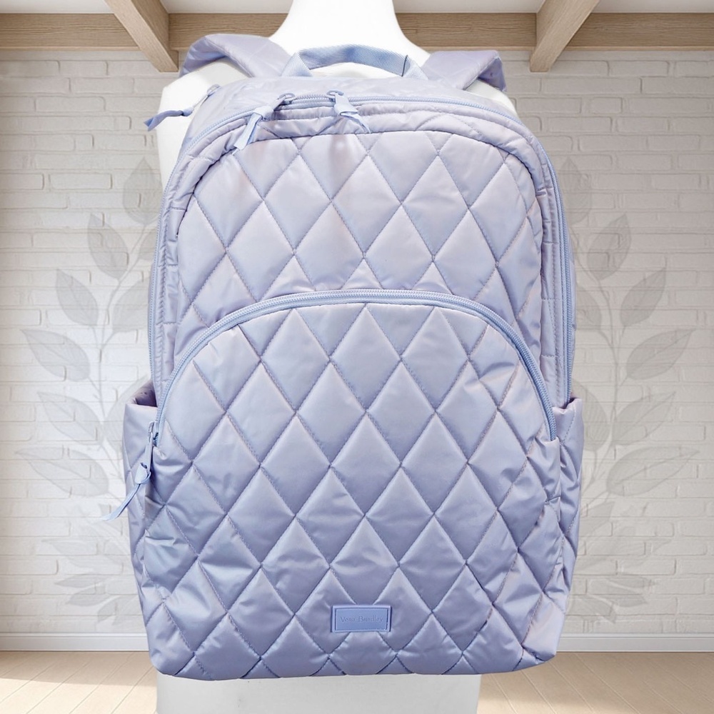 new Vera Bradley "Lavender Pearl"  Essential Large Backpack